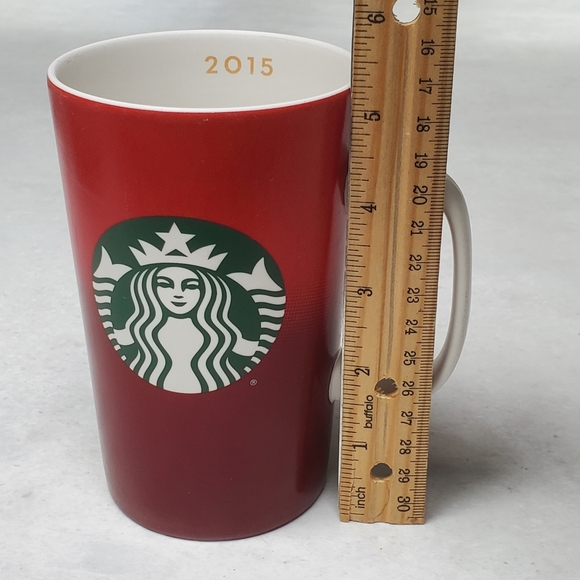 Starbucks 2015 Red Ombre Holiday Mug Cup 16 Fl Oz - Picture 8 of 9